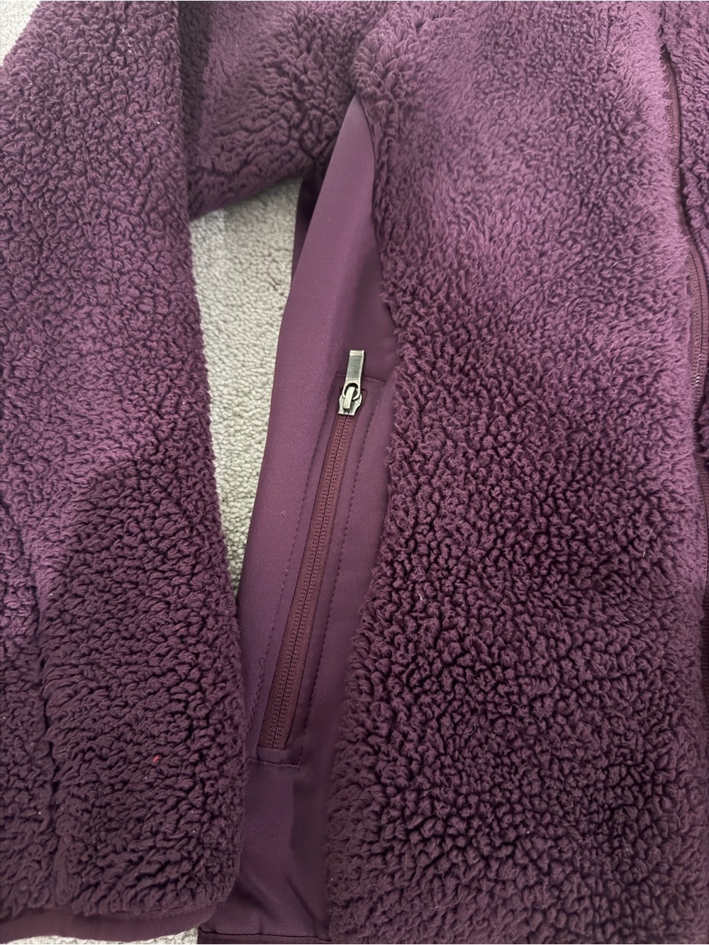 Columbia Purple Pearl Plush II Jacket Womens M Full Zip Mock Neck Sherpa Fleece - Picture 3 of 9